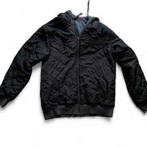 RVCA Black and Gray Reversible Quilted Jacket